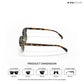 Delhi Daze - Pine Haze Clubmaster Half Rim Sunglasses - RB2560