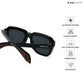 Howrah Haze - Black Square Sunglasses - RB2575