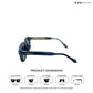 Rogue Shades - Deep Blue Rectangle Sunglasses - RB2674