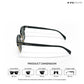 Delhi Daze - Jungle Dusk Clubmaster Half Rim Sunglasses - RB2557