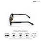 Glare - Nightwood Rectangle Sunglasses - RB2327