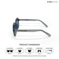 Jaipur Hues - Blue Void Square Sunglasses - RB2566