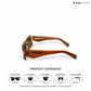 Morjim Muse - Brown Out Rectangle Sunglasses - RB2554