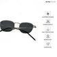 Metal Glint - Silver Black Square Sunglasses - RB2436