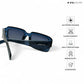 Morjim Muse - Blue Rush Rectangle Sunglasses - RB2671