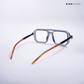Poly - Ashlight Blue Cut Square Sunglasses - RB2656