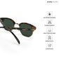 Delhi Daze - Pine Haze Clubmaster Half Rim Sunglasses - RB2560