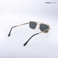 Ironline - Black Gold Squared Aviator Sunglasses - RB2678BG