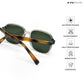 Jaipur Hues - Clear Safari Square Sunglasses - RB2567