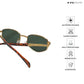 Jodhpur Noir - Sage Spark Geometric Sunglasses - RB2670