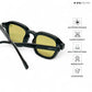 Vortex Shades - Yellow Black Square Sunglasses - RB2537