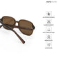 Jaipur Hues - Olive Bark Square Sunglasses - RB2564