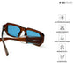 Bombay Breeze - Honey Haze Rectangle Sunglasses - RB2546