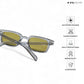 Sol - Stone Moss Rectangle Sunglasses - RB2463
