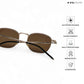 Metal Glint - Brown Gold Square Sunglasses - RB2434