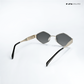 Astral Edge - Silver Black Hexagon Sunglasses - RB2628