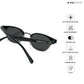 Lucknow Lush - Shadow Silver Polarized Clubmaster Half Rim Sunglasses - RB2658