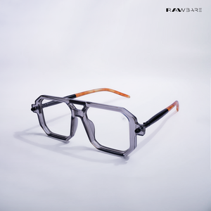 Poly - Ashlight Blue Cut Square Sunglasses - RB2656