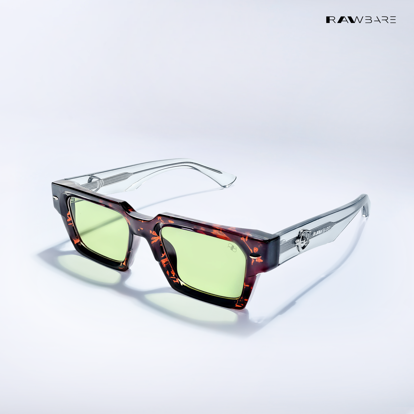 Varkala Veil - Leaf Core Rectangle Sunglasses - RB2722