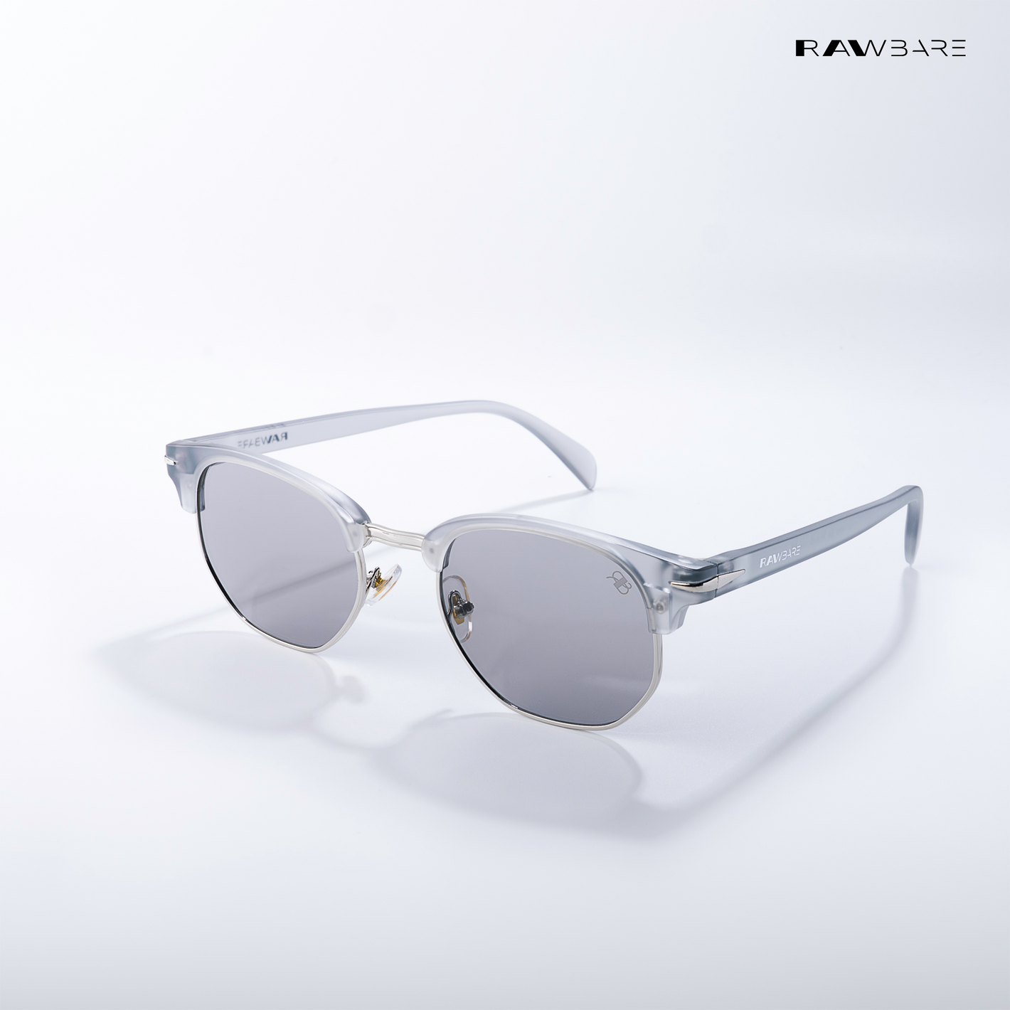 Delhi Daze - Pebble Clubmaster Half Rim Sunglasses - RB2561