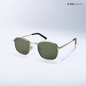 Metal Glint 2.0 - Green Gold Square Sunglasses - RB2631