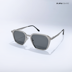 Kalt - Silver Black Rounded Square Sunglasses - RB2680SB