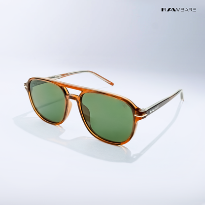 Coonoor Crest - Citrus Field Aviator Sunglasses - RB2696