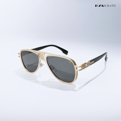 Nivex - Black Gold Aviator Sunglasses - RB2686BG