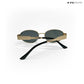 Lunar - Black Gold Oval Sunglasses - RB2430
