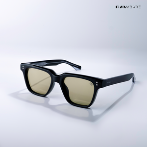 Waypoint - Black Yellow Wayfarer Sunglasses - RB2519