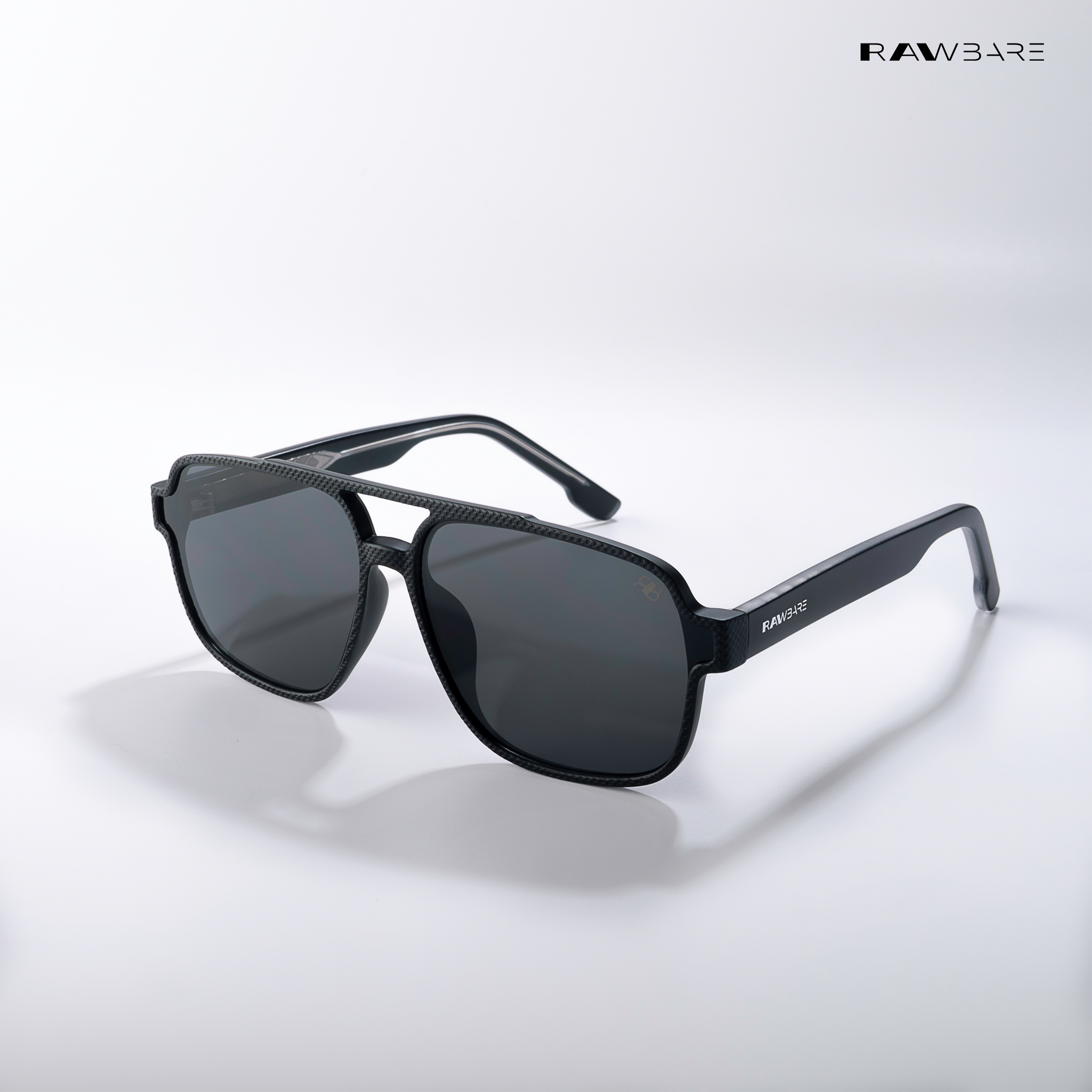 Reebok Rb256 Rohtang Ray - Full Blackout Angular Modified Square Sunglasses - RB256 ...