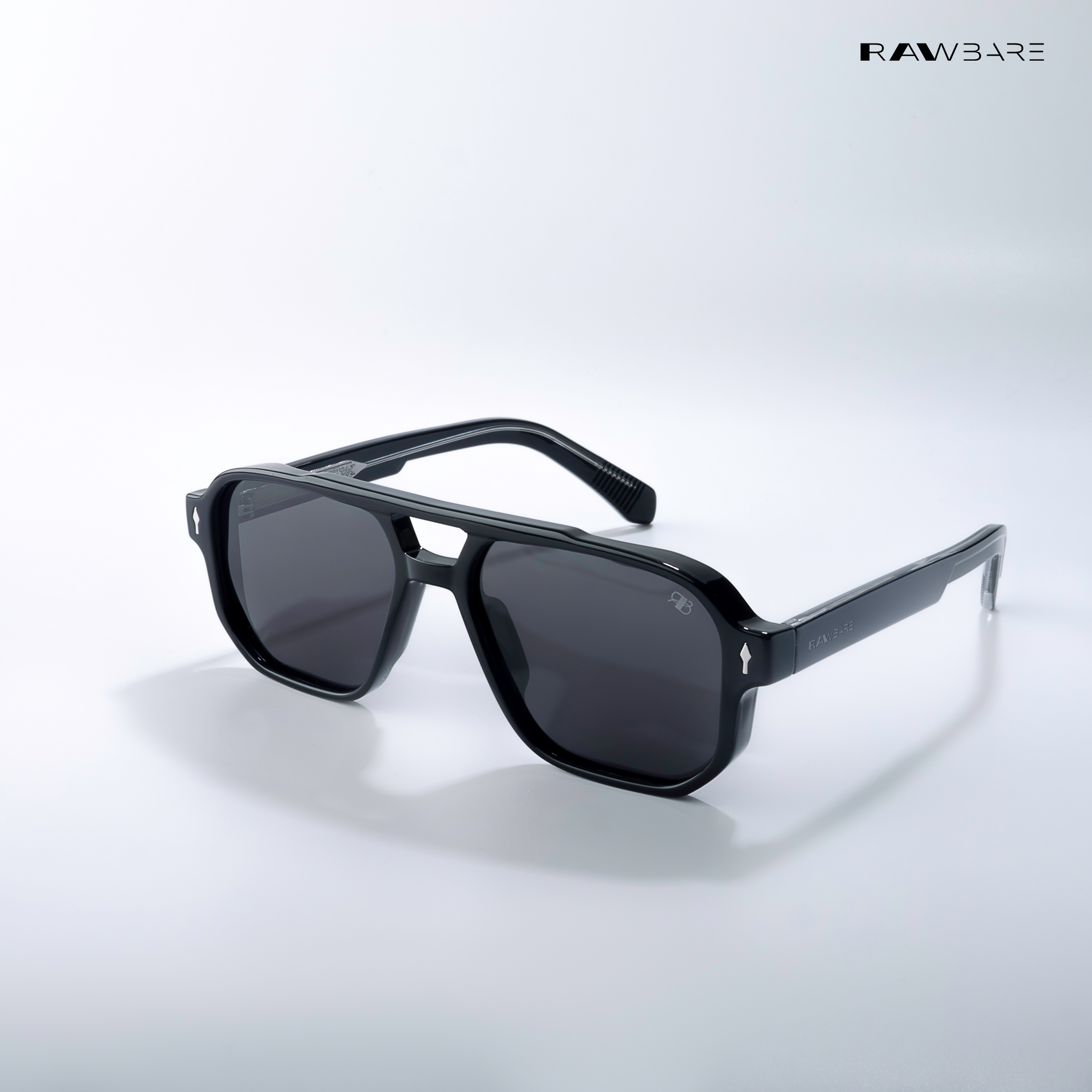 Glare Shadow Shades Rectangle Sunglasses RB2328 Rawbare — Rawbare