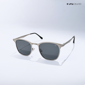 Rivet - Silver Black Rounded Square Sunglasses - RB2682SB