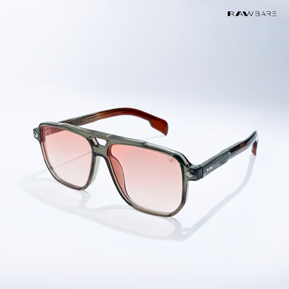 Diu Dawn - Burnt Aura Square Sunglasses - RB2724