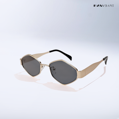 Astral Edge - Black Gold Hexagon Sunglasses - RB2629