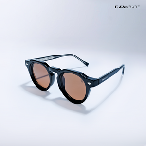 Groove - Brown Black Round Sunglasses - RB2750