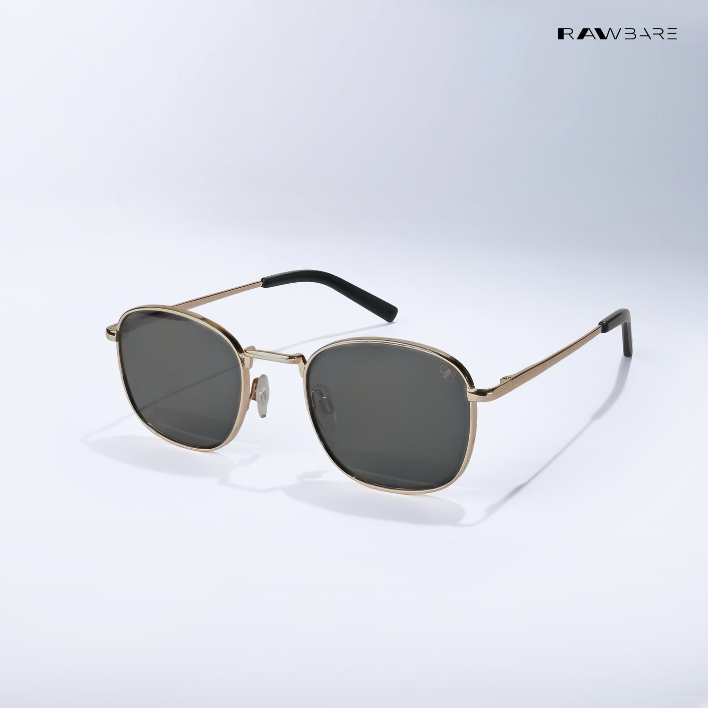 Metal Glint 2.0 - Black Gold Square Sunglasses - RB2633