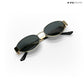 Lunar - Black Gold Oval Sunglasses - RB2430