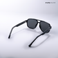 Rohtang Ray - Full Blackout Angular Modified Square Sunglasses - RB2568