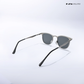 Rivet - Silver Black Rounded Square Sunglasses - RB2682SB