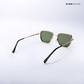 Cinq - Green Gold Square Aviator Sunglasses - RB2681GG