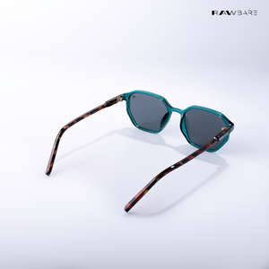 Tawi Gaze - Leogreen Angular Hexagon Sunglasses - RB2574