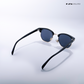 Delhi Daze - Matte Black Clubmaster Half Rim Sunglasses - RB2558