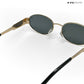 Lunar - Black Gold Oval Sunglasses - RB2430