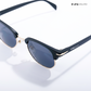 Delhi Daze - Matte Black Clubmaster Half Rim Sunglasses - RB2558