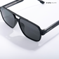 Rohtang Ray - Full Blackout Angular Modified Square Sunglasses - RB2568