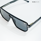 Amritsar Aura - Carbon Storm Geometric Aviator Sunglasses - RB2585