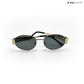 Lunar - Black Gold Oval Sunglasses - RB2430
