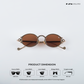 Jaisalmer Glow - Hazel Gleen Polarized Oval Sunglasses - RB2666