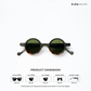 Shillong Shades - Cheetah Fade Round Sunglasses - RB2621